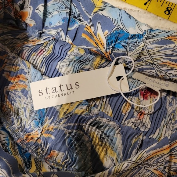 Status by Chenault tropical print pleated midi skirt - Picture 7 of 7